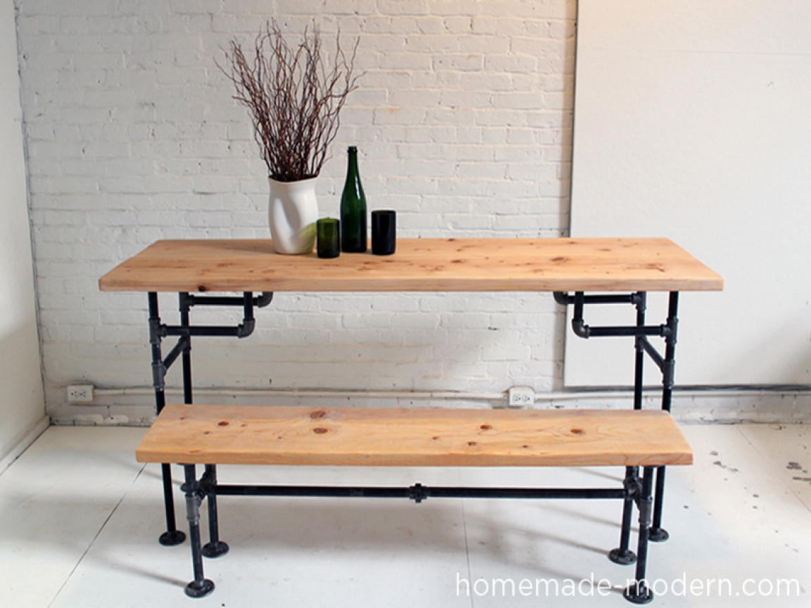 DIY Table Legs Pipe
 Iron and wood table diy galvanized pipe table legs diy