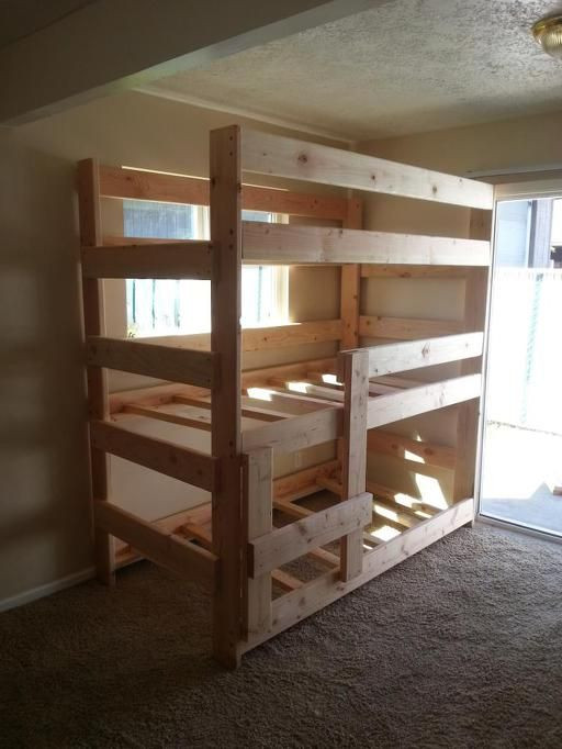 DIY Triple Bunk Beds Plans
 57 Triple Bunk Bed Plans Kids Unusual Cool Kids Bunk Beds
