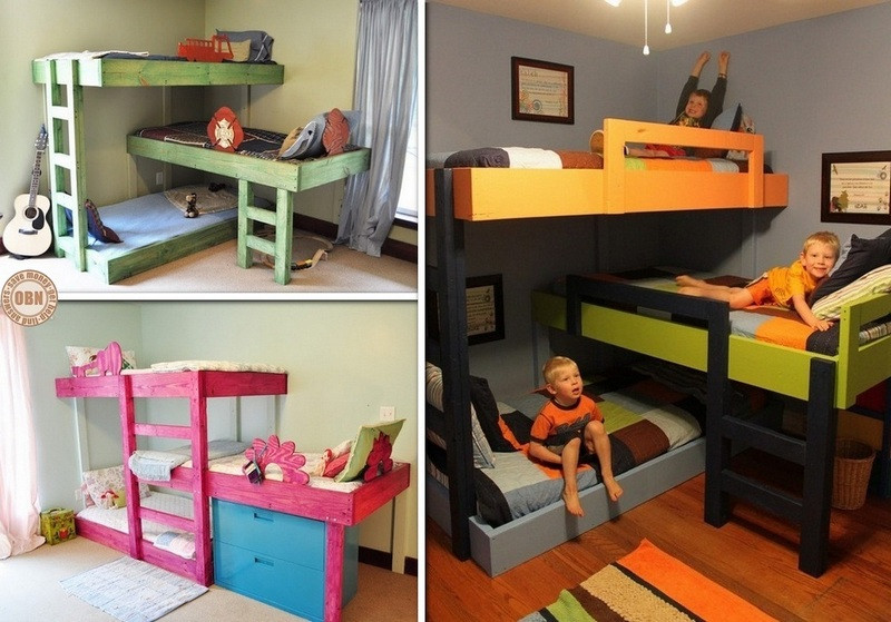 DIY Triple Bunk Beds Plans
 20 Bunk Beds So Incredible You ll Almost Wish You Had To