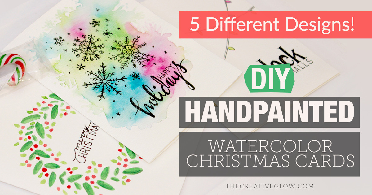 DIY Watercolor Christmas Cards
 DIY Hand Painted Watercolour Christmas Cards