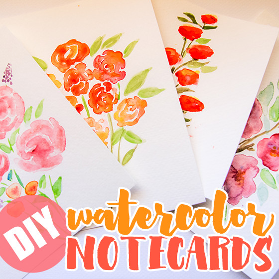 DIY Watercolor Christmas Cards
 DIY Watercolor Note Cards Daily Mom