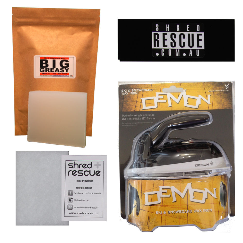 DIY Waxing Kit
 DIY Ski & Snowboard Waxing Kit Demon Waxing Iron Wax