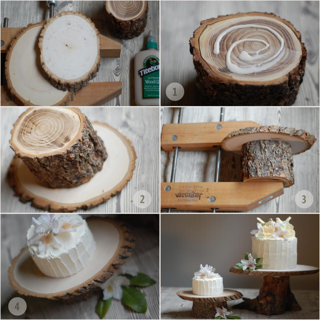 DIY Wedding Cupcake
 DIY Rustic Wedding Cake Stand ce Wed