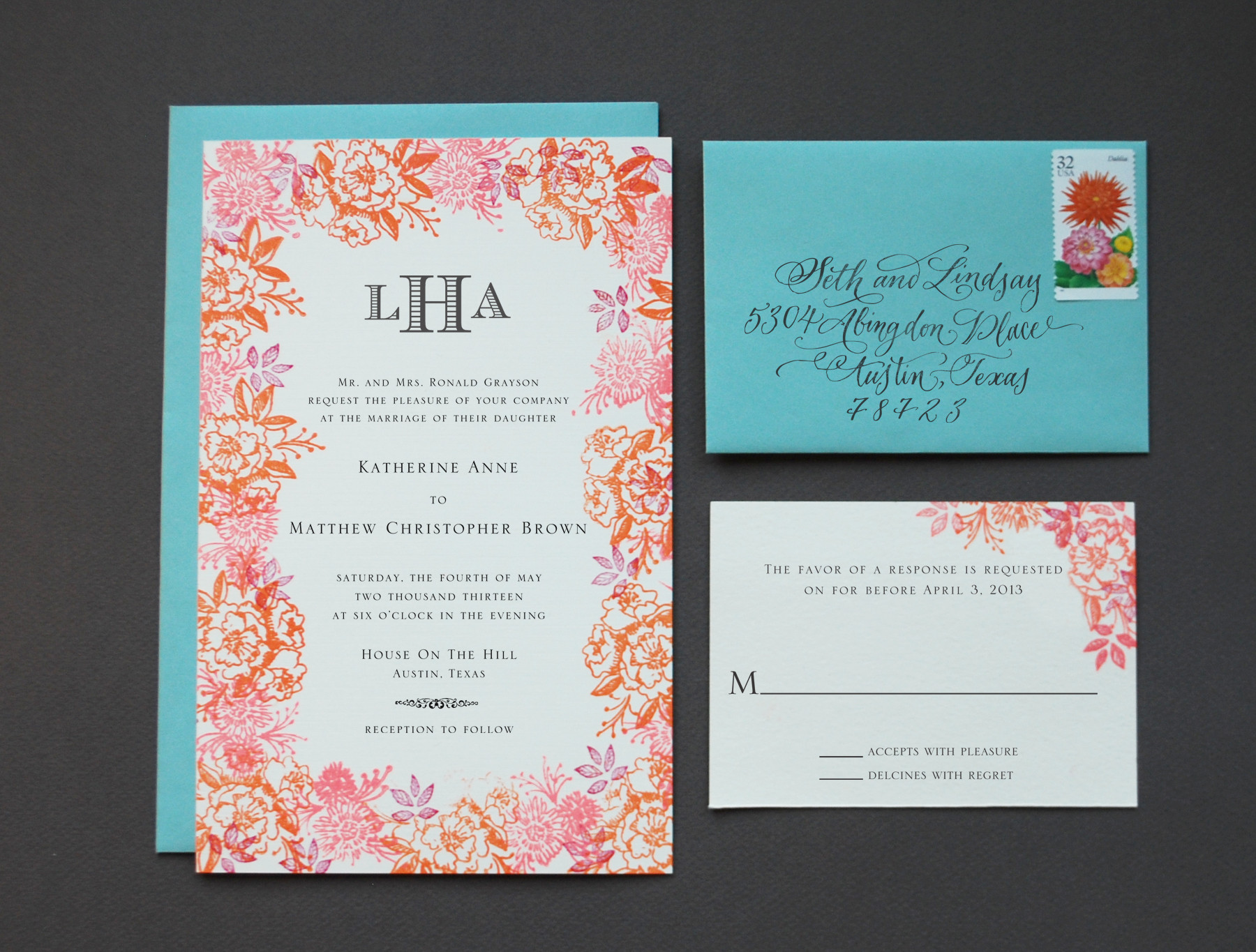 Best ideas about DIY Wedding Invites
. Save or Pin DIY Rubber Stamp Floral Wedding Invitations Now.