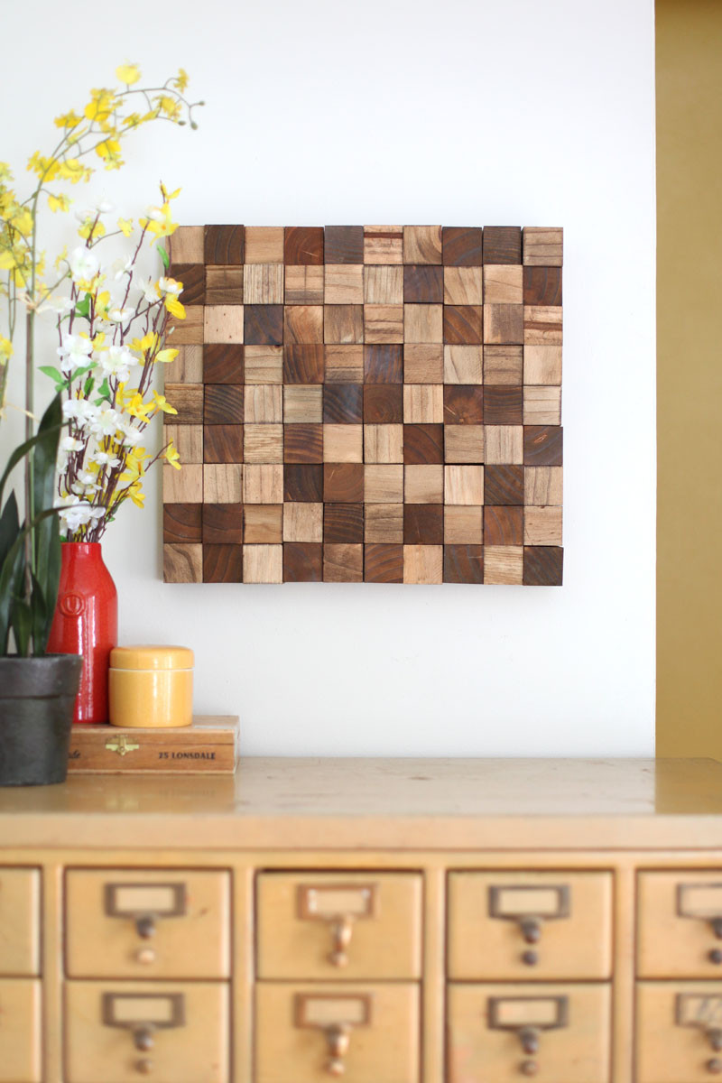 Best ideas about DIY Wood Art
. Save or Pin Wooden Mosaic Wall Art DIY – A Beautiful Mess Now.