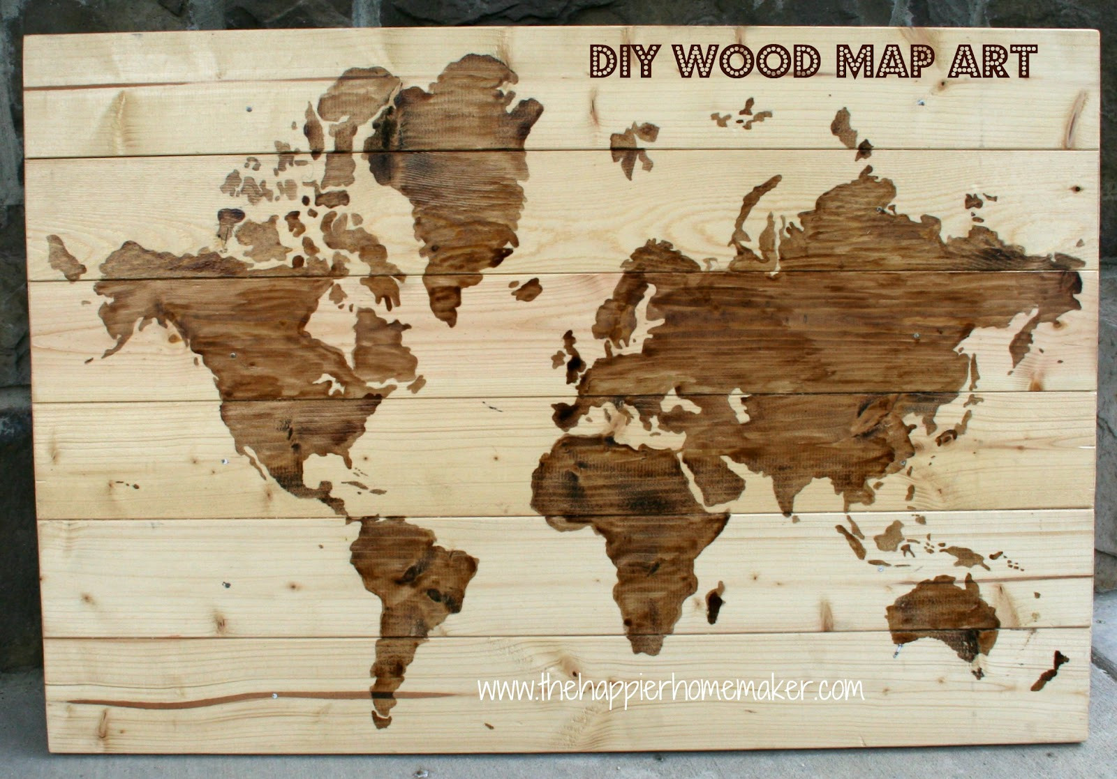 Best ideas about DIY Wood Art
. Save or Pin DIY Wooden World Map Art Now.