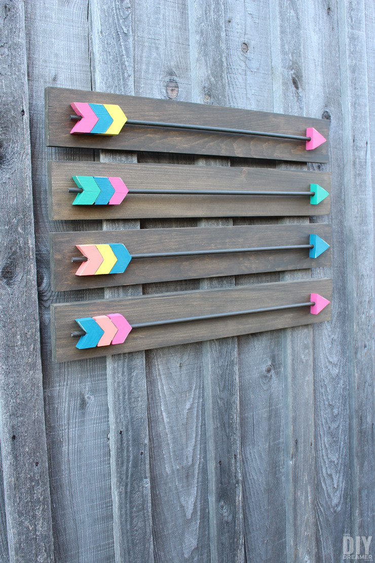 Best ideas about DIY Wood Art
. Save or Pin Arrow Wall Decor DIY Wood Arrows Wall Art Now.