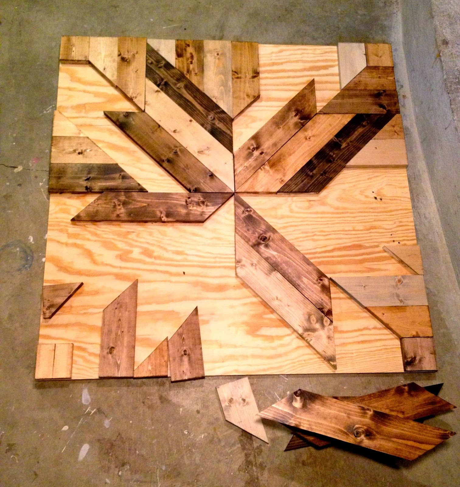 Best ideas about DIY Wood Art
. Save or Pin Build diy wood planked quilt wall art Make this wall Now.