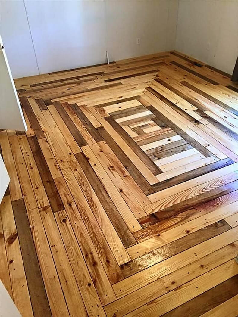 Best ideas about DIY Wood Floor
. Save or Pin Creative Home Flooring Ideas with Reused Pallets Now.