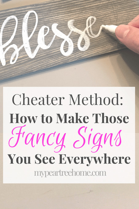 Best ideas about DIY Wood Sign Stencils
. Save or Pin Cheater Method How to Make a DIY Sign Now.
