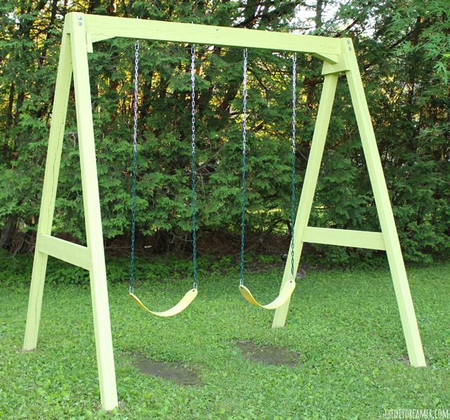 DIY Wood Swing
 Swing Set Old to New with Paint