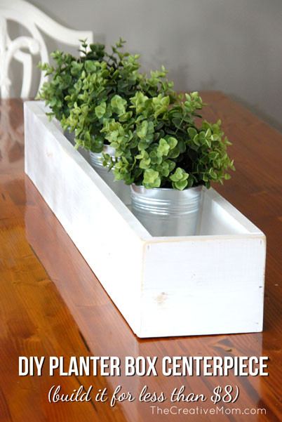 DIY Wooden Box Centerpiece
 DIY Planter Box Centerpiece build it for $8