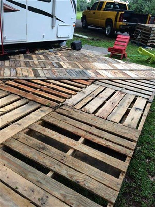 DIY Wooden Decks
 25 best ideas about Pallet decking on Pinterest