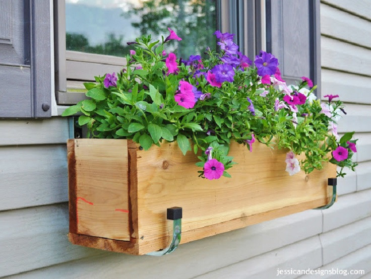 DIY Wooden Flower Box
 Top 10 Best DIY Window Boxes Top Inspired