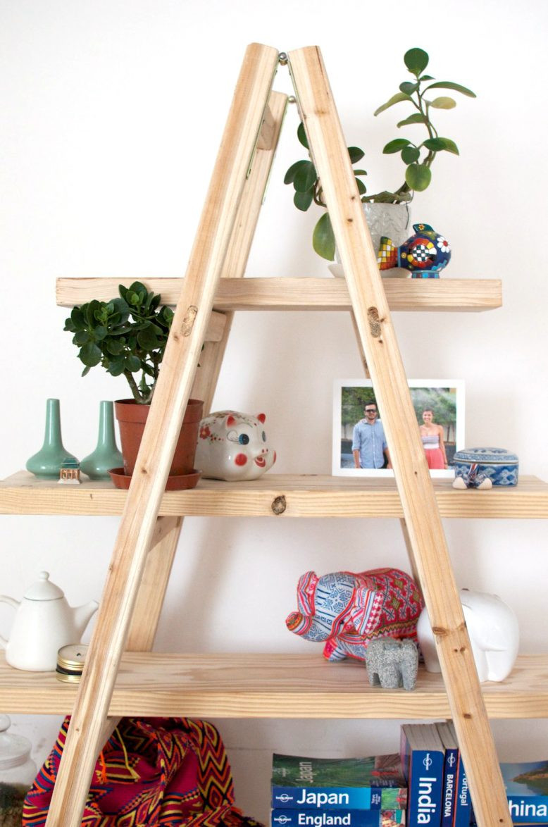 DIY Wooden Ladder
 DIY Ladder Shelves