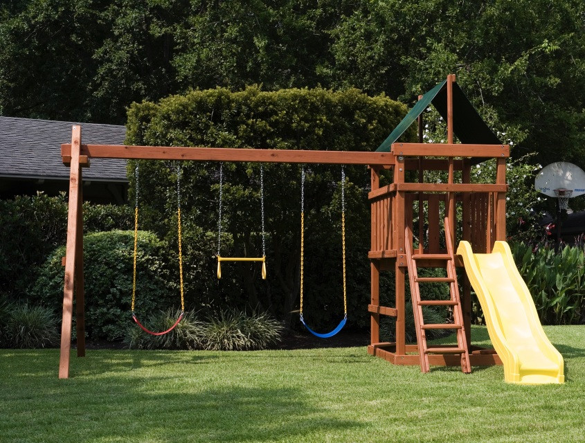 DIY Wooden Playset
 Endeavor Playset DIY Fort and Swingset Plans