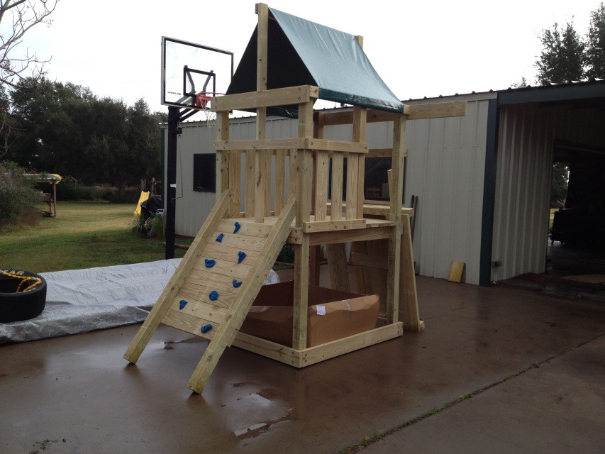 DIY Wooden Playset
 Endeavor Playset DIY Fort and Swingset Plans