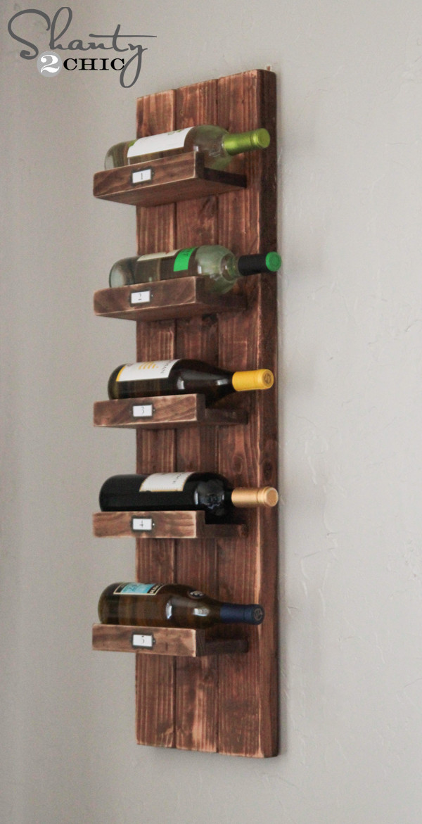 DIY Wooden Wine Racks
 DIY Wine Rack Shanty 2 Chic