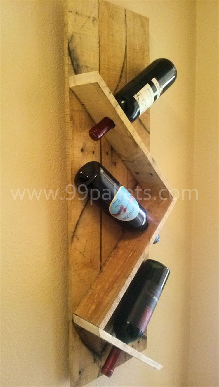 DIY Wooden Wine Racks
 Wooden Pallet Wine Rack Plans