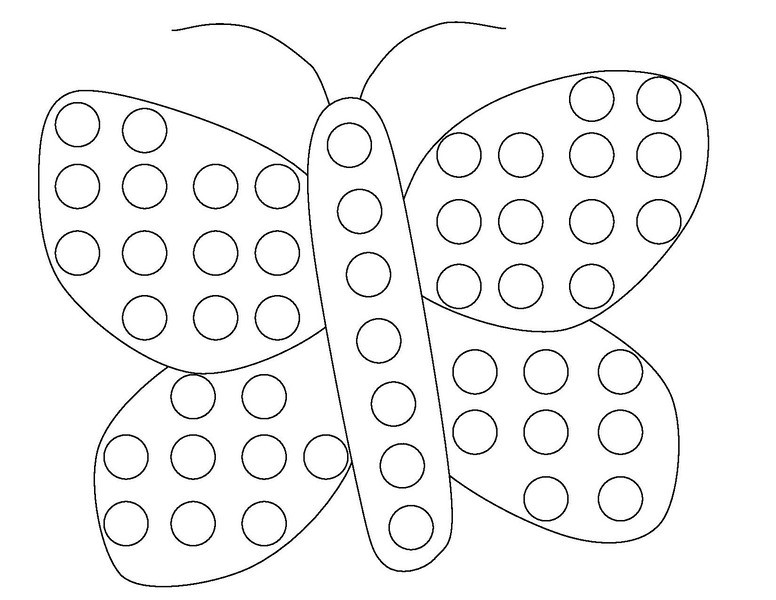 Do A Dot Coloring Pages
 butterfly do a dot coloring page funnycrafts