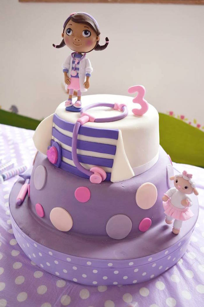 Doc Mcstuffins Birthday Cake
 Kara s Party Ideas Doc McStuffins Cake from a Doc