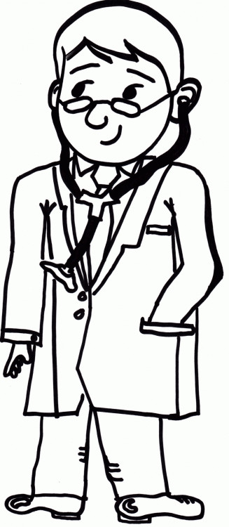 Doctor Coloring Pages
 Doctor