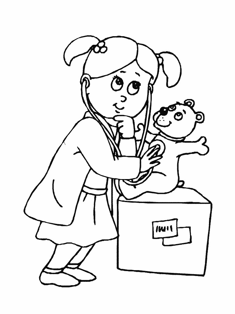 Doctor Coloring Pages
 Free coloring pages of doctor Nurse