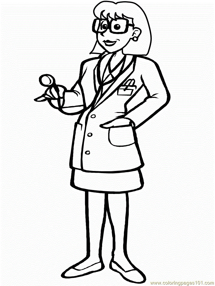 Doctor Coloring Pages
 Doctor Coloring Page Free Doctors Coloring Pages