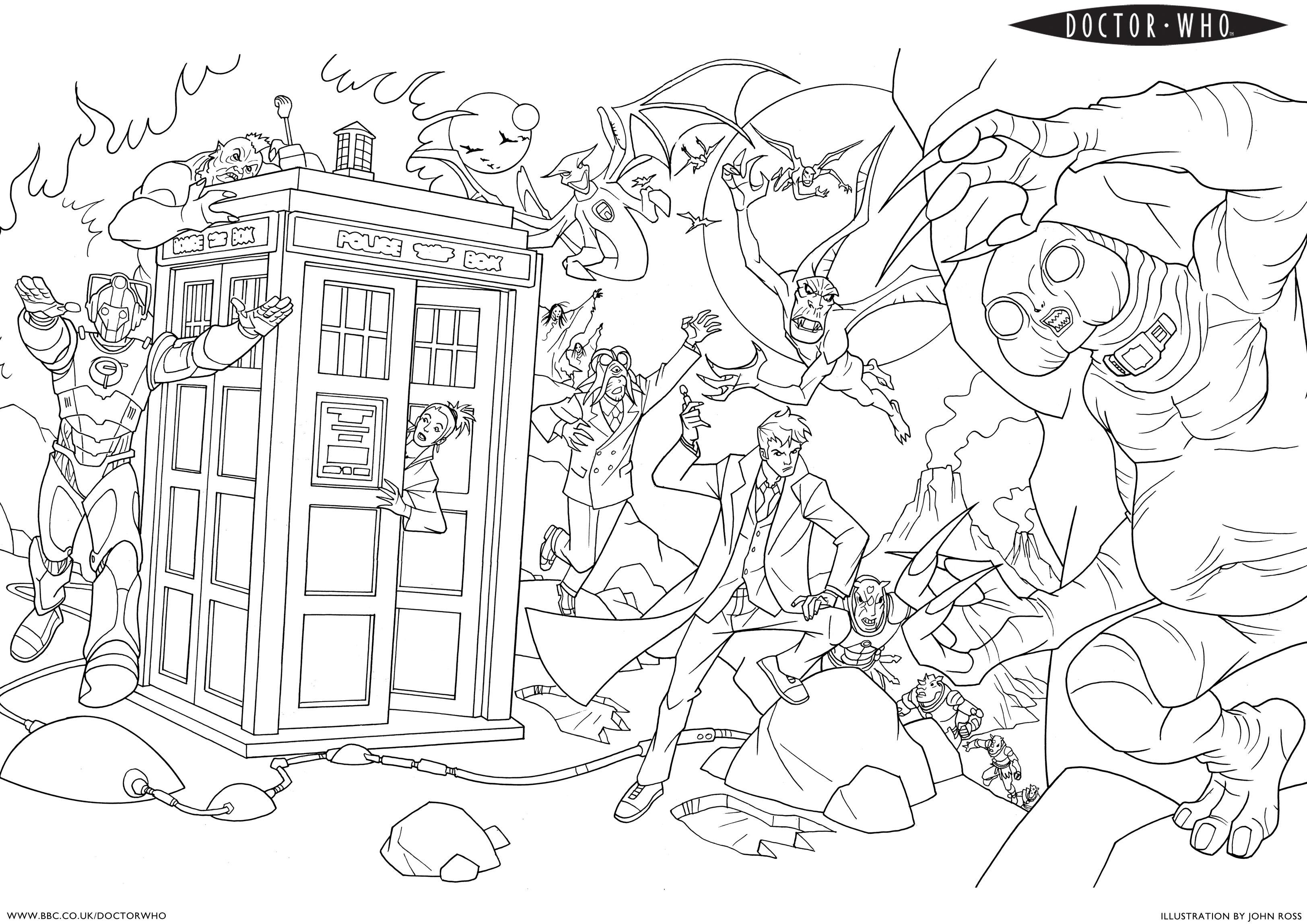 Doctor Who Coloring Pages
 Doctor Who Coloring Pages Coloring Home