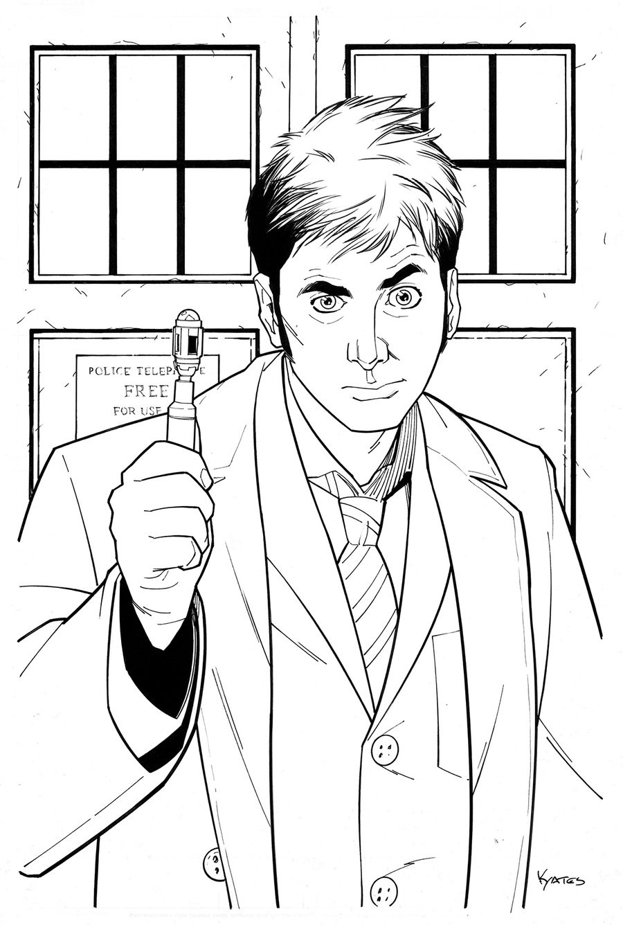Doctor Who Coloring Pages
 10th Doctor Who by KellyYates on DeviantArt