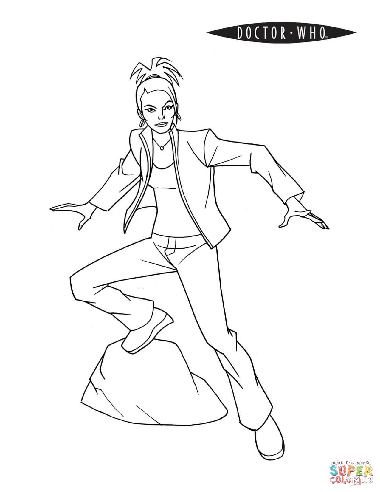 Doctor Who Coloring Pages
 Martha Jones from Doctor Who coloring page