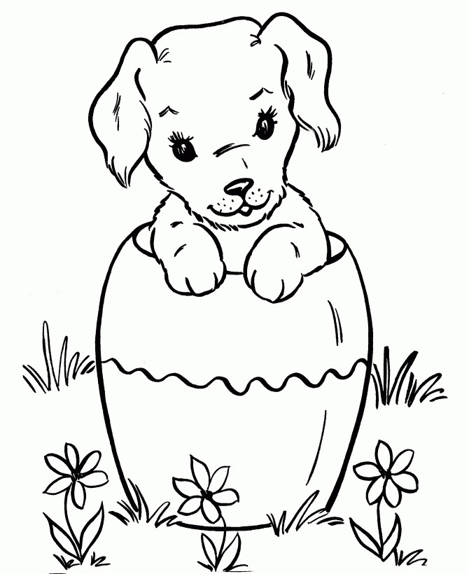 Dog Coloring Pages Printable
 Free Printable Dog Coloring Pages For Kids