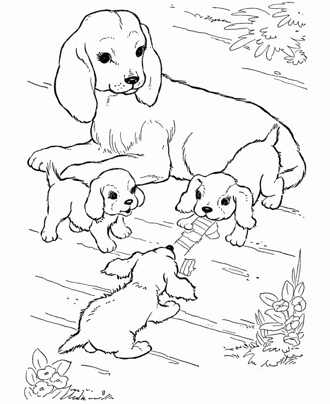 Dog Coloring Pages Printable
 Free Printable Dog Coloring Pages For Kids