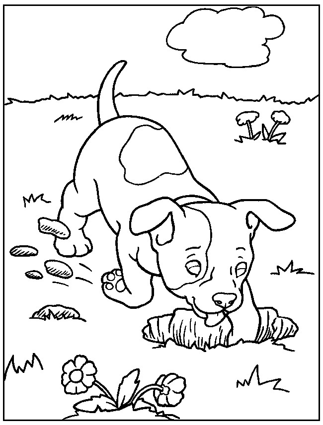 Dog Coloring Pages Printable
 Free Printable Dog Coloring Pages For Kids