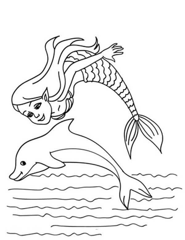 Dolphin Printable Coloring Sheets
 30 Stunning Mermaid Coloring Pages