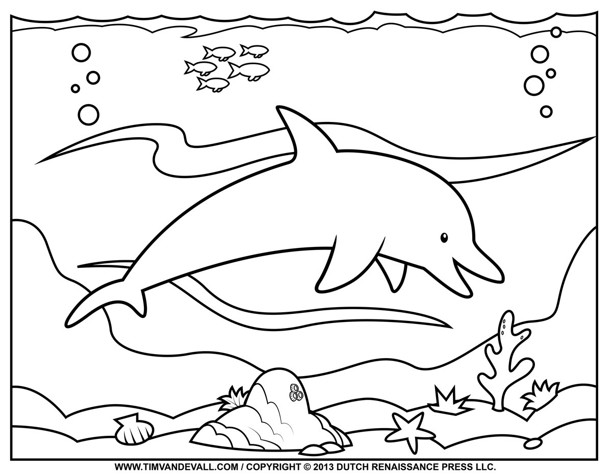 Dolphin Printable Coloring Sheets
 Free Dolphin Clipart Printable Coloring Pages Outline