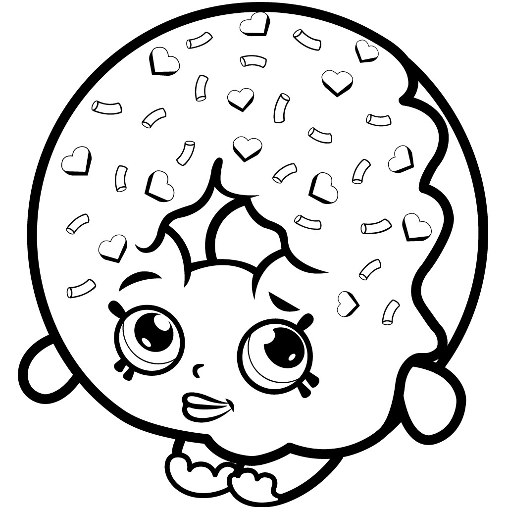 Donuts Coloring Pages
 40 Printable Shopkins Coloring Pages