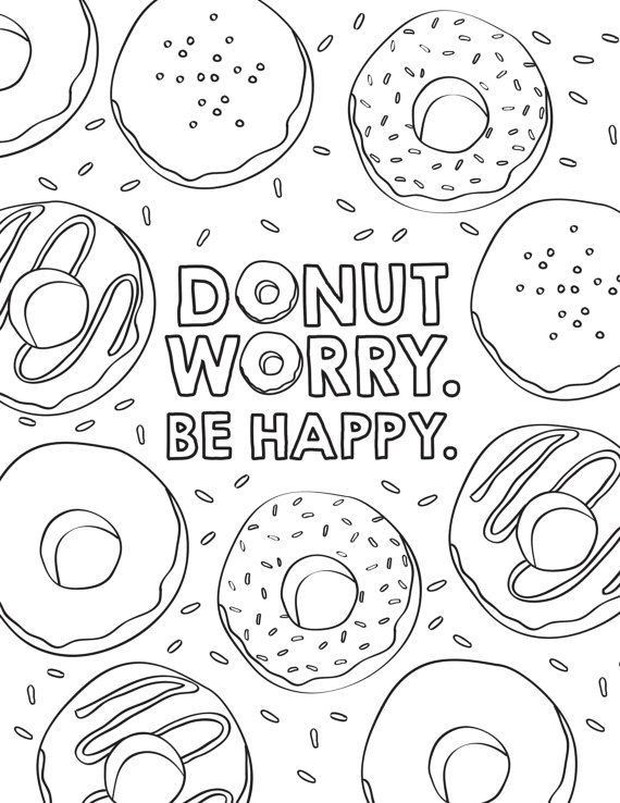 Donuts Coloring Pages
 Donut Birthday Party Coloring Sheets Birthday Party