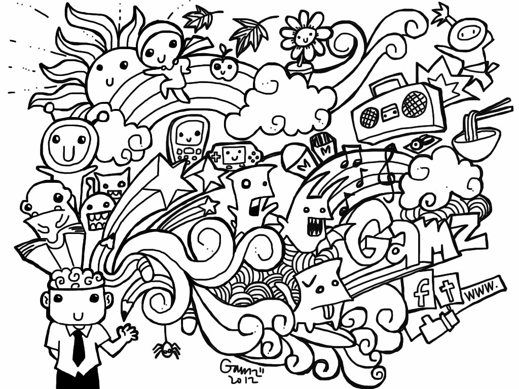 Doodle Art Coloring Pages
 Free Doodle Art Coloring Pages Coloring Home