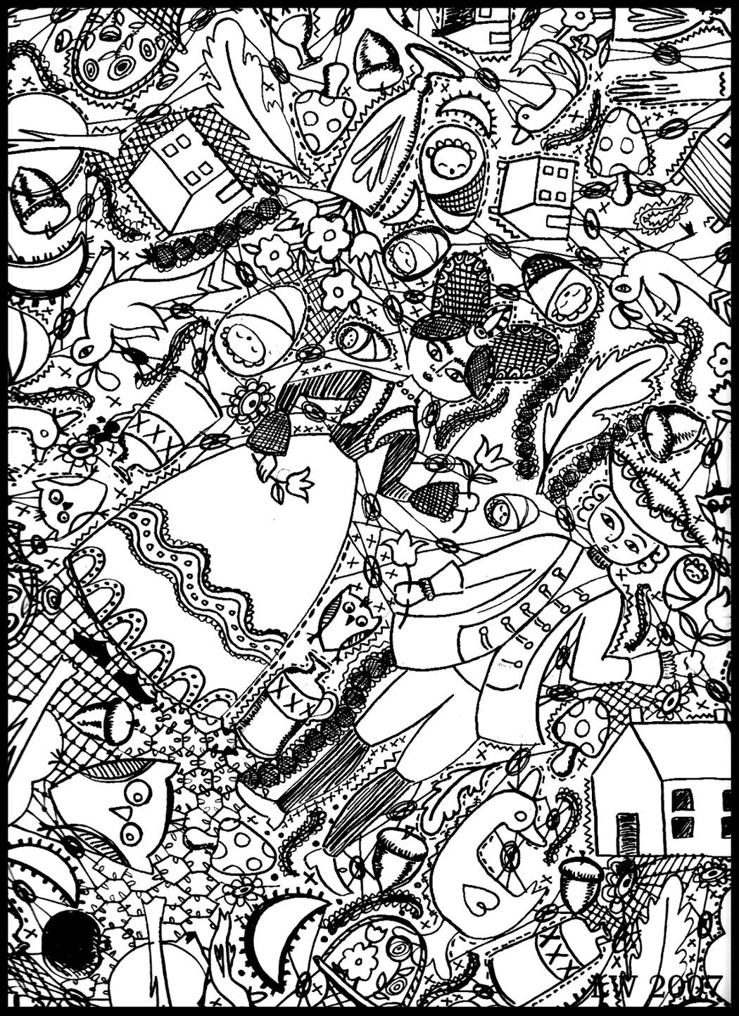 Doodle Art Coloring Pages
 Free Doodle Art Coloring Pages Do Your Best Gianfreda