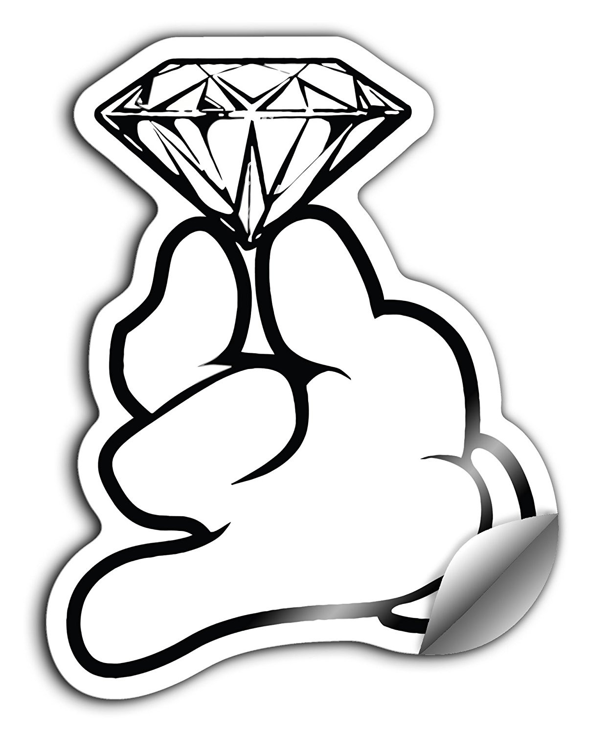 Dope Coloring Pages
 The gallery for Mickey Mouse Hands Diamond