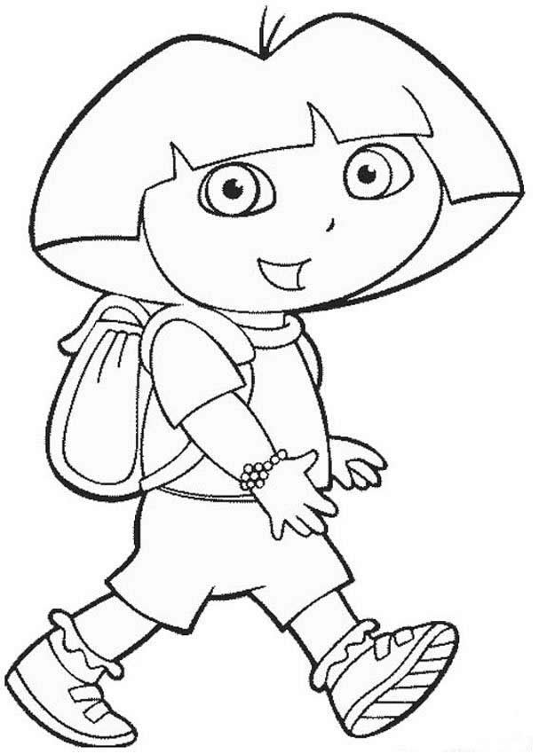 Dora Coloring Pages For Girls
 Free Printable Dora The Explorer Coloring Pages For Kids
