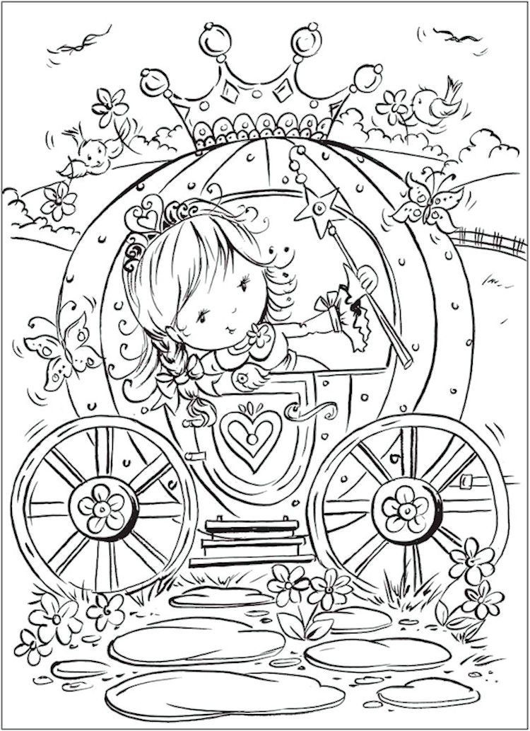 Dover Coloring Book
 Dover Pretty Princess Coloring Page 3