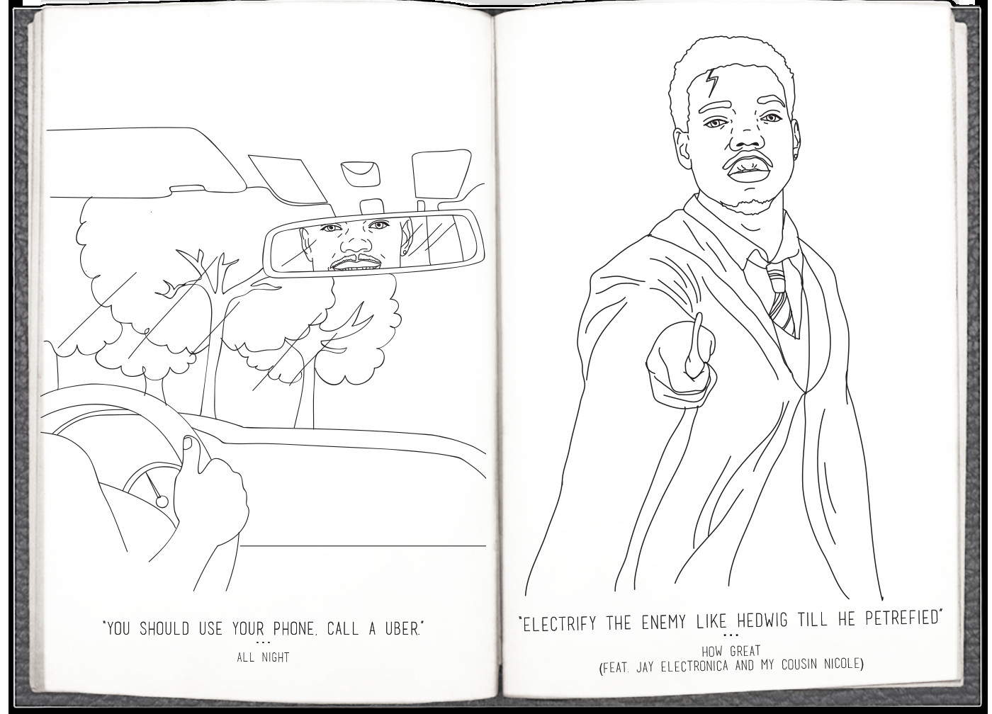 Download Coloring Book Chance The Rapper
 Here s Very Literally A Chance The Rapper Coloring Book