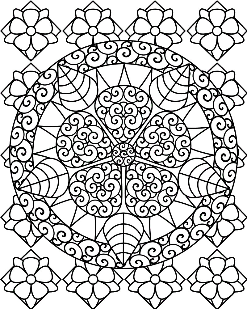 Downloadable Adult Coloring Books
 44 Awesome Free Printable Coloring Pages for Adults