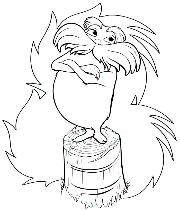 Dr.Seuss Coloring Book
 Free Printable Lorax Coloring Pages For Kids