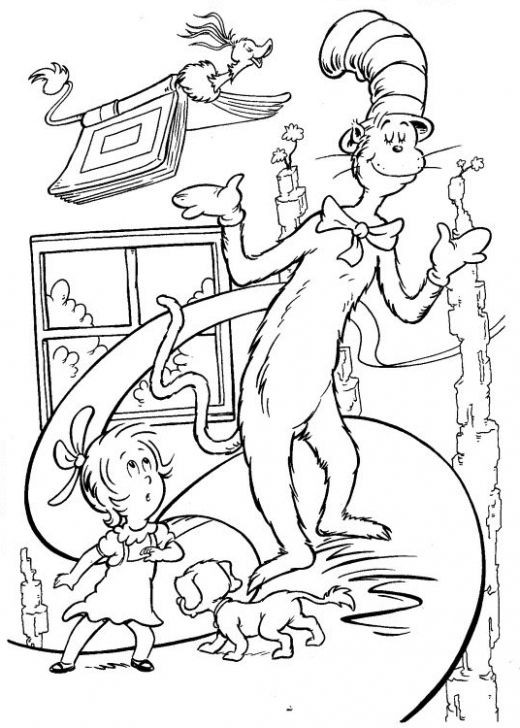 Dr. Seuss Coloring Pages For Kids
 Fun Coloring Pages Cat in the Hat Coloring Pages Dr Seuss