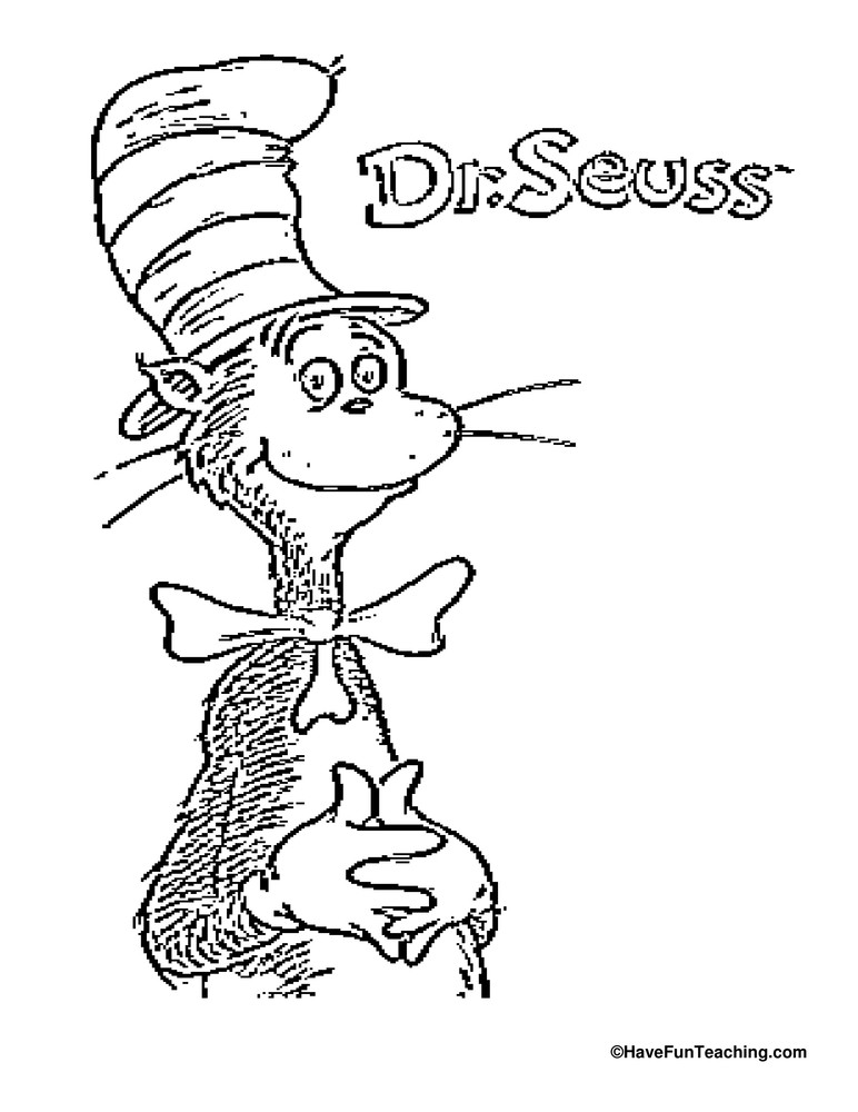 Dr. Seuss Preschool Coloring Sheets
 Free Worksheets