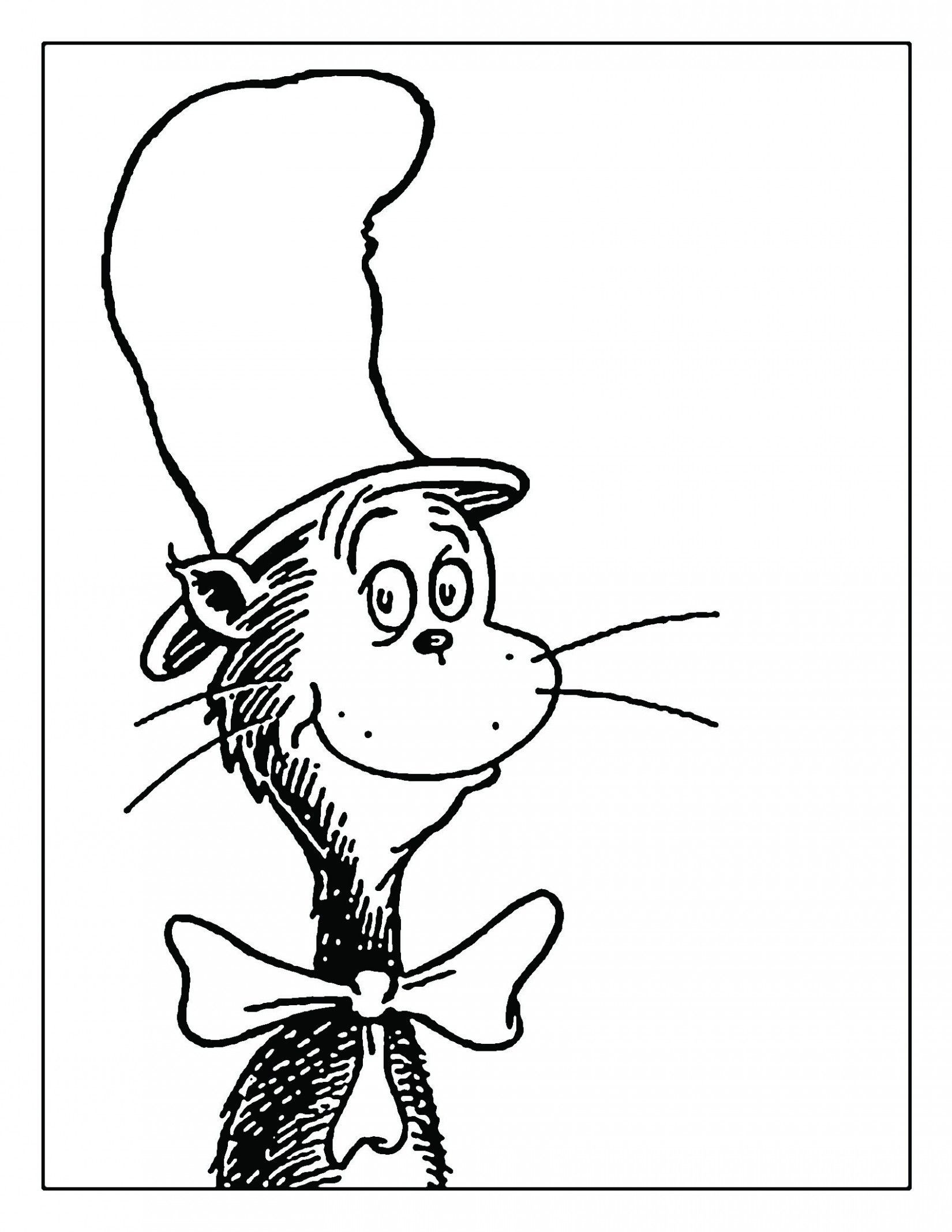 Dr. Seuss Preschool Coloring Sheets
 Dr Seuss Cat in the Hat