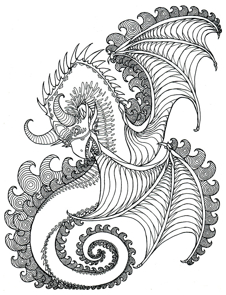 Dragon Adult Coloring Book
 Tyler J Warren s Creative Blog